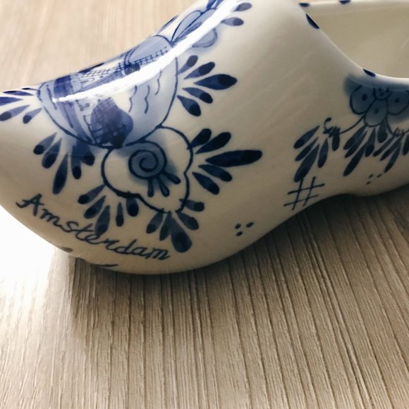 Laddrak Amsterdam Ceramic Clog Hand Painted Windmill Collectible Vintage - Picture 6 of 10
